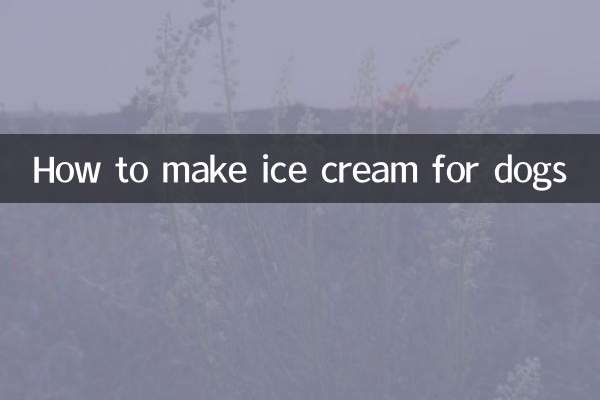 Come fare il gelato per cani