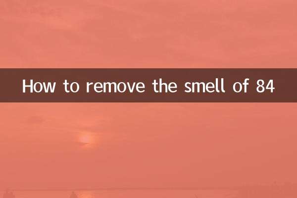 Como remover o cheiro de 84