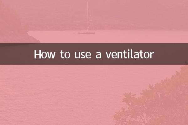 Como usar um ventilador