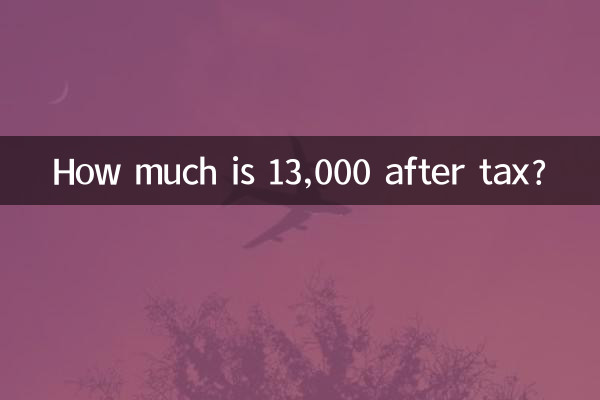Combien font 13 000 après impôts ?