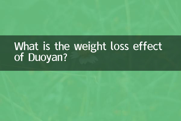 Welchen Gewichtsverlusteffekt hat Duoyan?