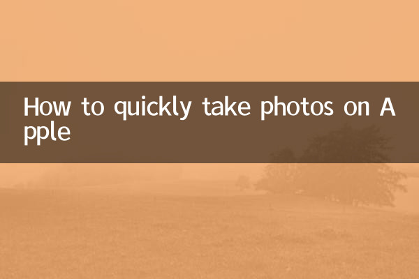 Apple에서 사진을 빠르게 찍는 방법