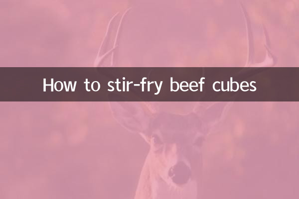 牛肉塊怎麼炒