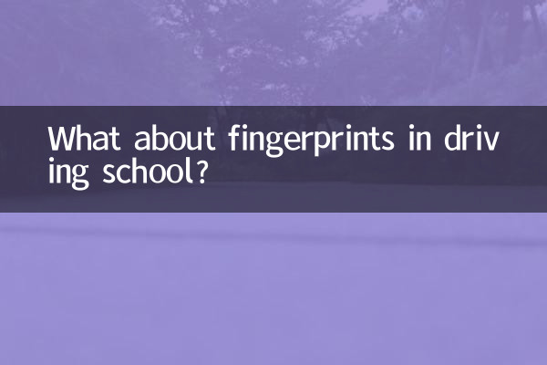 E le impronte digitali nella scuola guida?