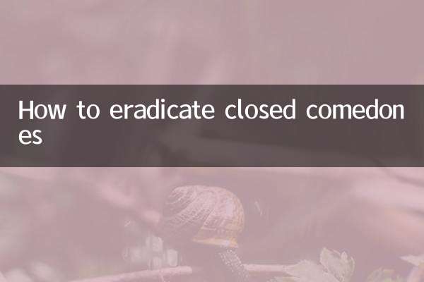 So beseitigen Sie geschlossene Komedonen