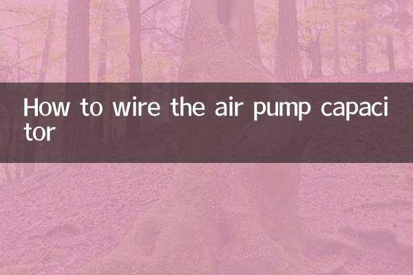 So verdrahten Sie den Luftpumpenkondensator