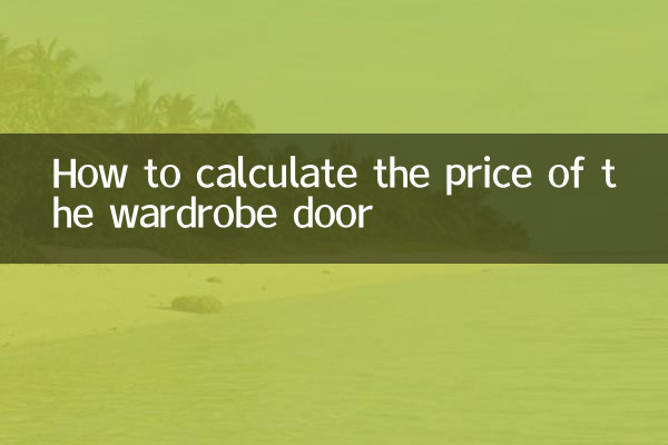 Cómo calcular el precio de la puerta del armario