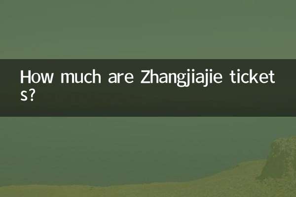 Quanto custam os ingressos para Zhangjiajie?