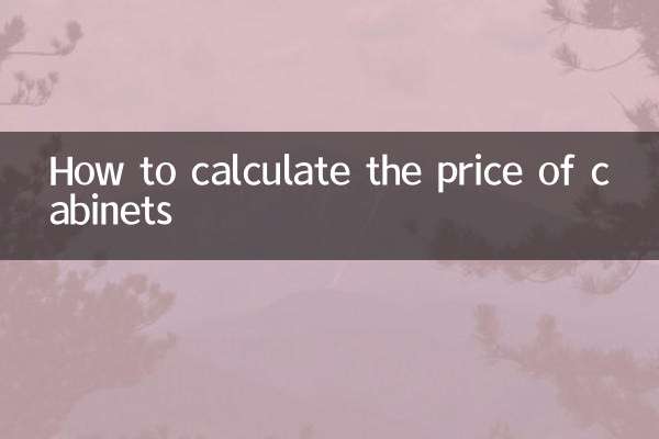 How to calculate the price of cabinets