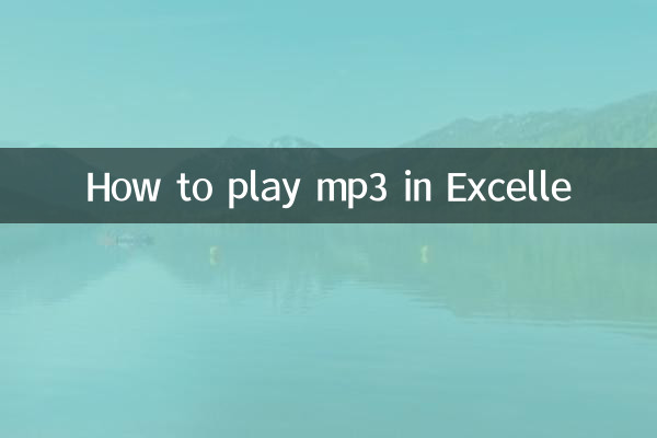 So spielen Sie MP3 in Excelle ab