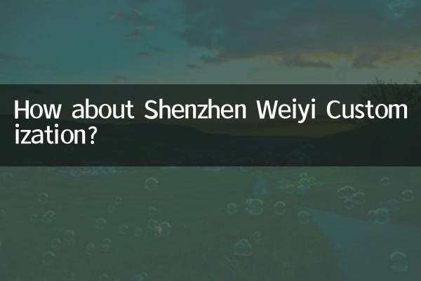 Que tal a personalização de Shenzhen Weiyi?
