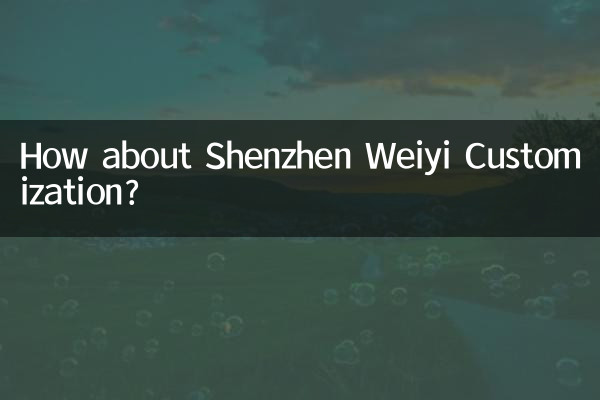 Que tal a personalização de Shenzhen Weiyi?