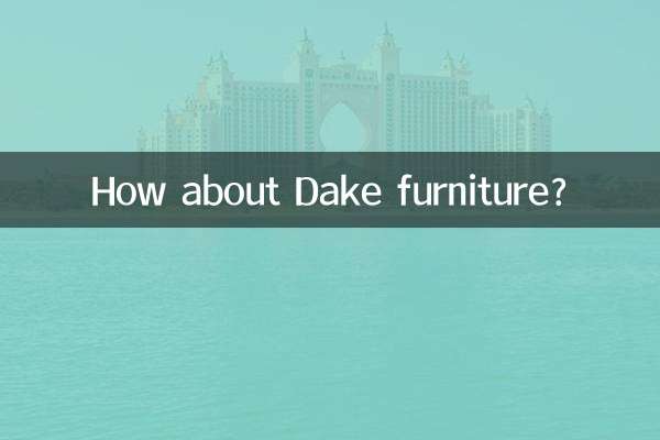 ¿Qué tal los muebles Dake?