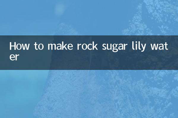 طرز تهیه آب نیلوفر سنگ قند