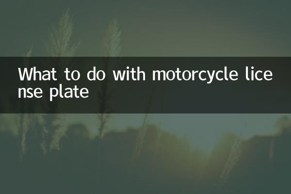 Was tun mit dem Motorradkennzeichen?