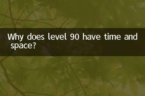 Pourquoi le niveau 90 a-t-il du temps et de l'espace ?