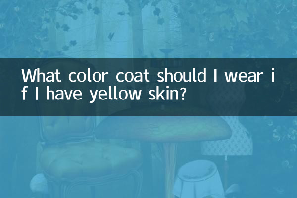 What color coat should I wear if I have yellow skin?