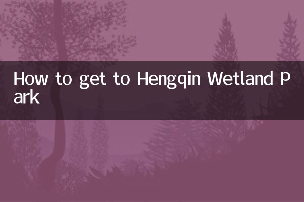 去橫琴濕地公園怎麼去