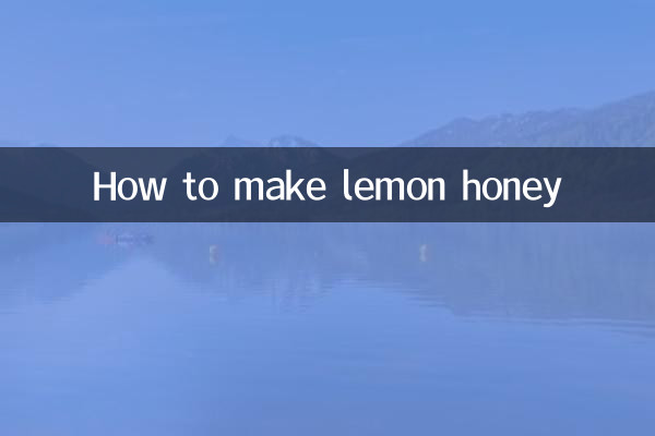 Come fare il miele di limone