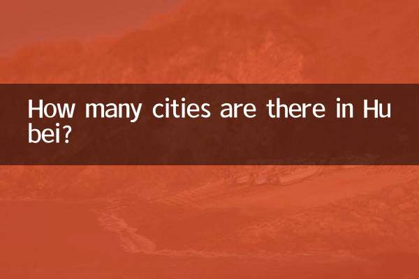 Quante città ci sono nell'Hubei?
