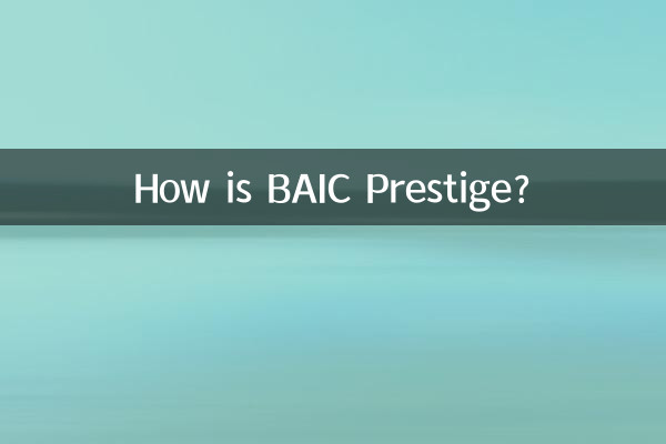 Comment est BAIC Prestige?