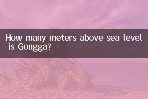 На каком расстоянии от уровня моря находится Гонга?