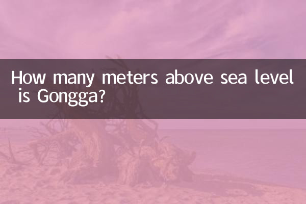 На каком расстоянии от уровня моря находится Гонга?