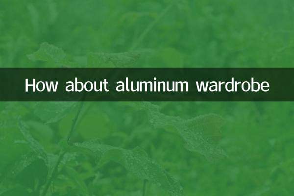 알루미늄 옷장은 어떻습니까?