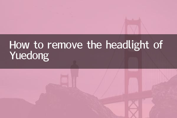 Cómo quitar los faros de Yuedong