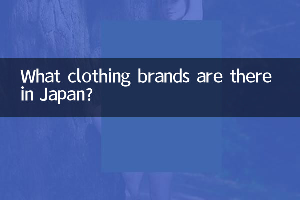 Quais marcas de roupas existem no Japão?