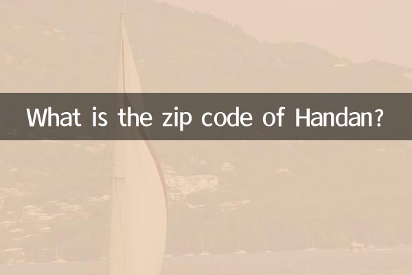 Quel est le code postal de Handan?