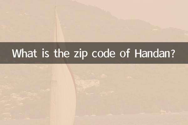Quel est le code postal de Handan?