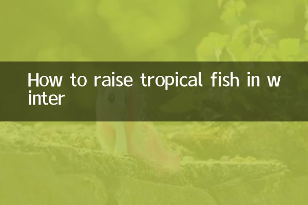 Comment élever des poissons tropicaux en hiver