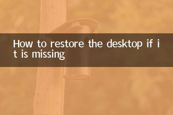 So stellen Sie den Desktop wieder her, wenn er fehlt