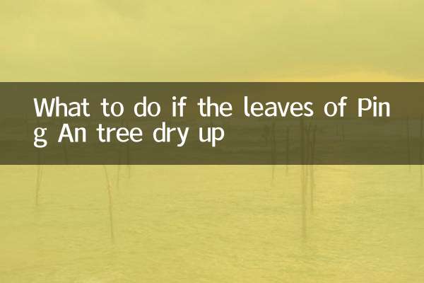 平安の木の葉が枯れたらどうするか