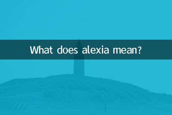 Cosa significa Alexia?