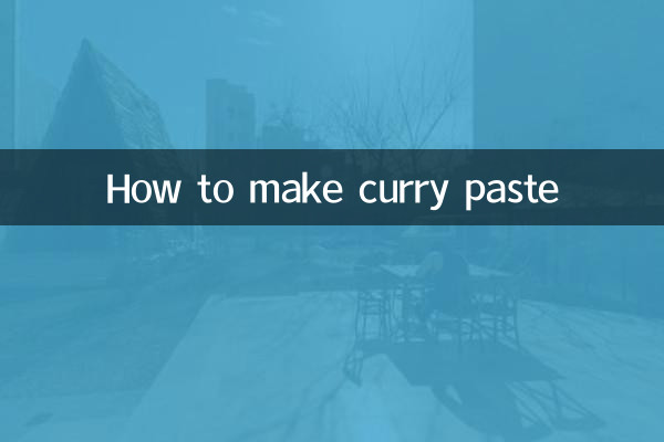 Cómo hacer pasta de curry