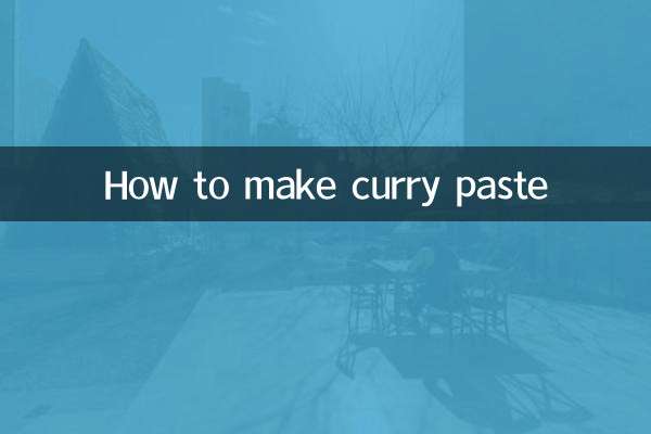 Cómo hacer pasta de curry