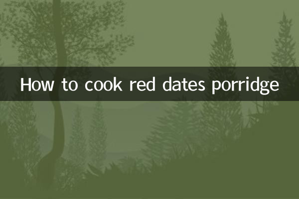 Wie man Brei mit roten Datteln kocht