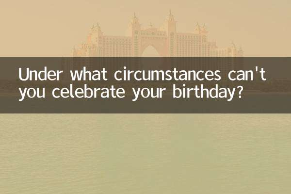 In quali circostanze non puoi festeggiare il tuo compleanno?