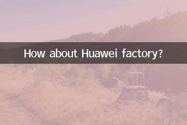 Wie wäre es mit der Huawei-Fabrik?