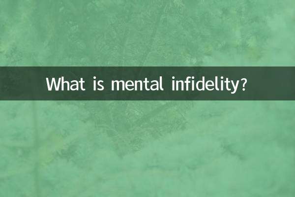 ¿Qué es la infidelidad mental?