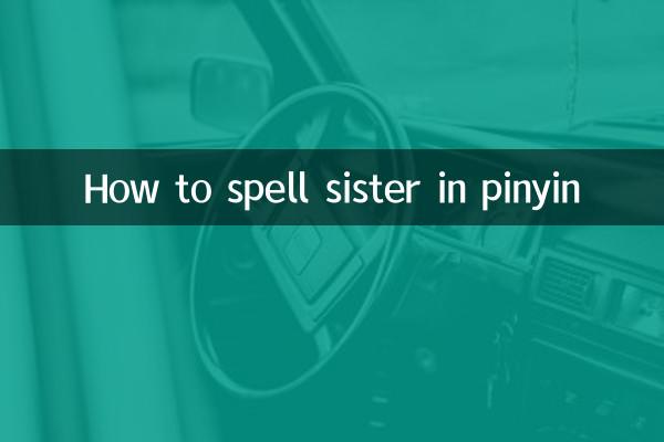 How to spell sister in pinyin
