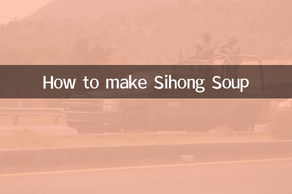 Wie man Sihong-Suppe macht