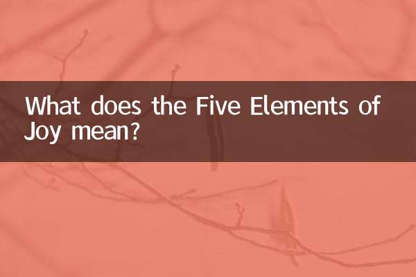 Was bedeuten die fünf Elemente der Freude?