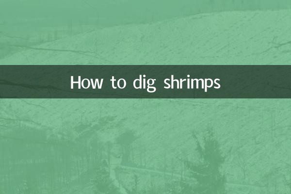 Come scavare i gamberetti
