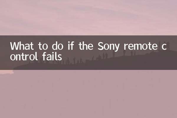 What to do if the Sony remote control fails