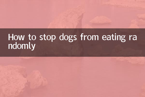 Como impedir que os cães comam aleatoriamente
