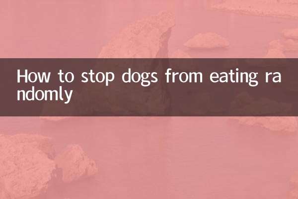 Como impedir que os cães comam aleatoriamente