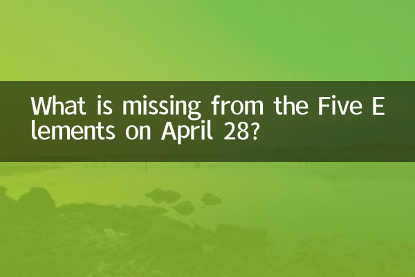 ¿Qué le falta a los Cinco Elementos el 28 de abril?